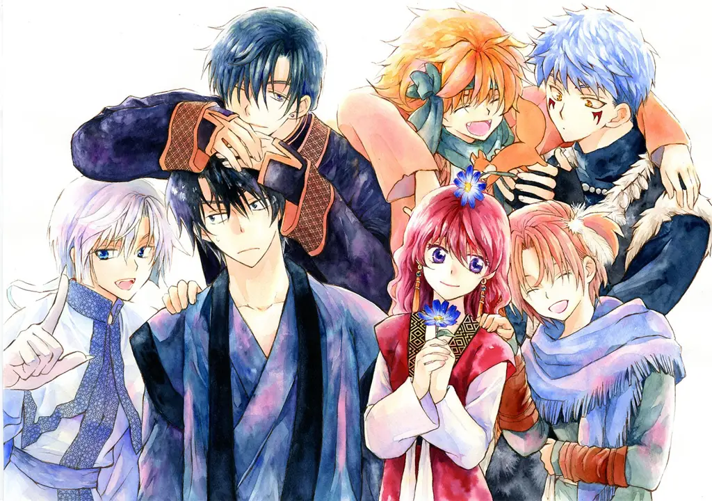 Karakter-karakter khas anime Shoujo Ilustrasi karakter anime shoujo