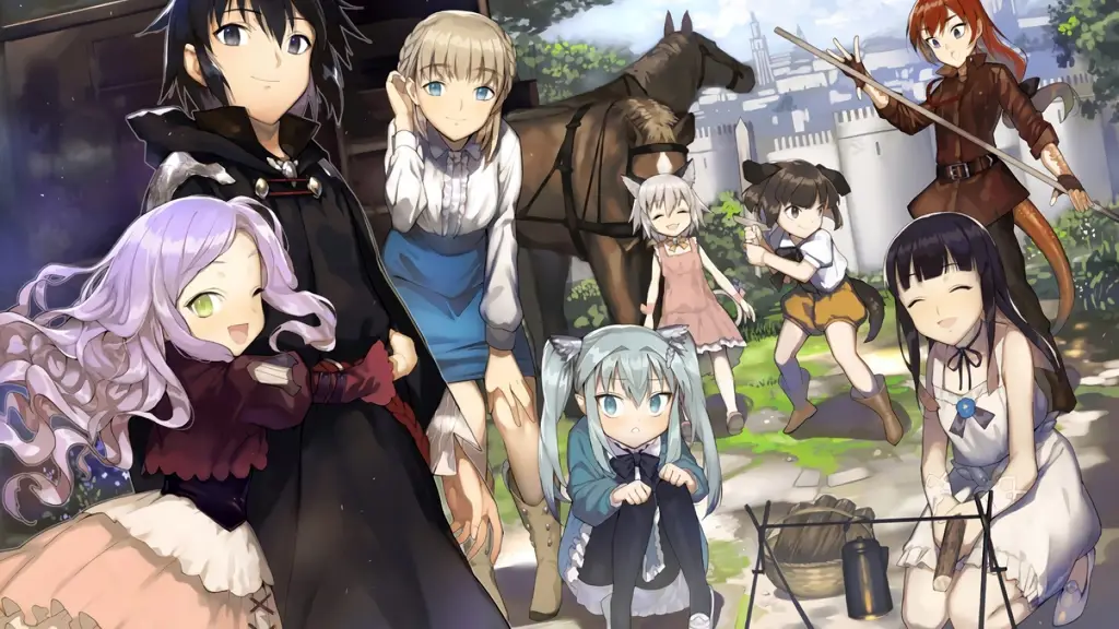 Adegan menarik dari Death March Gambar cuplikan adegan dari anime Death March