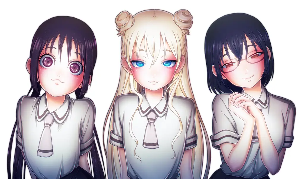 Karakter-karakter Asobi Asobase Gambar para karakter dalam anime Asobi Asobase