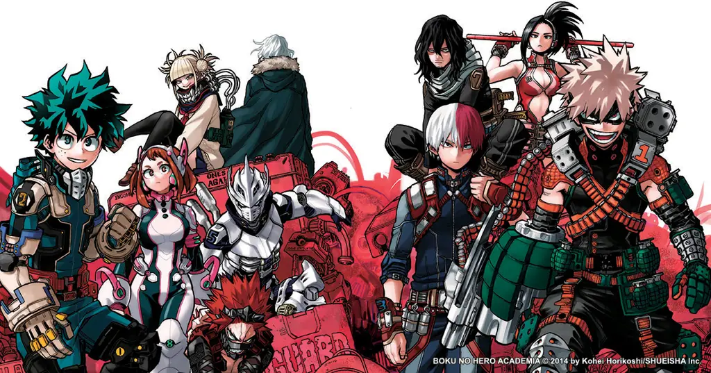 genre anime boku no hero academia
