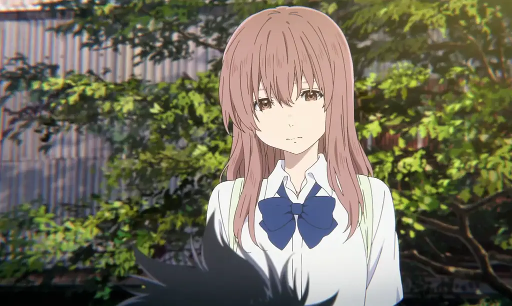 Tokoh utama dalam anime Koe no Katachi Shoya dan Shoko dari anime Koe no Katachi
