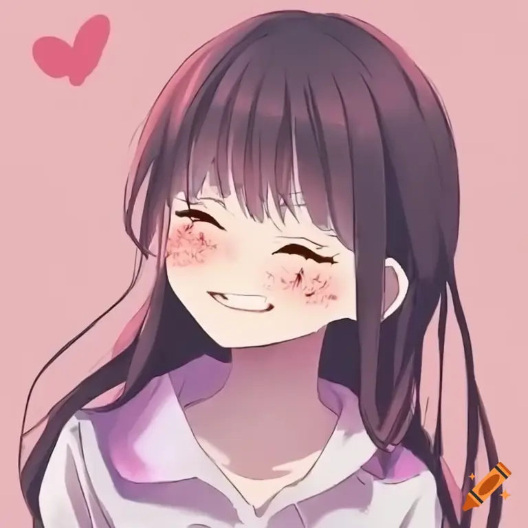 Karakter Anime Memerah Gambar karakter anime yang sedang memerah