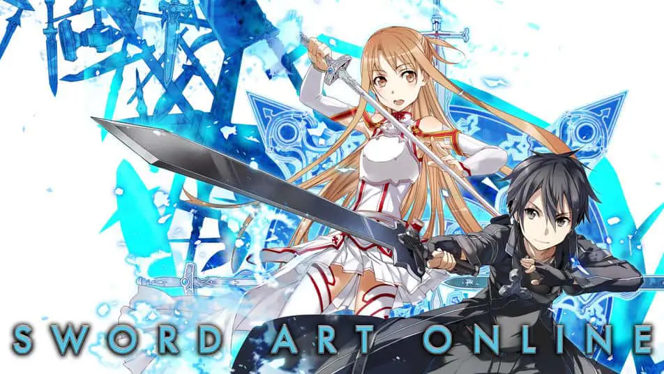 Dunia Virtual SAO yang Menakjubkan Ilustrasi dunia virtual Sword Art Online yang penuh warna dan detail.