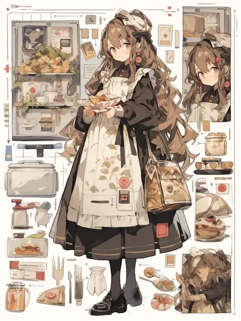 Karakter Anime dari Berbagai Genre Gambar berbagai karakter anime dari genre yang berbeda