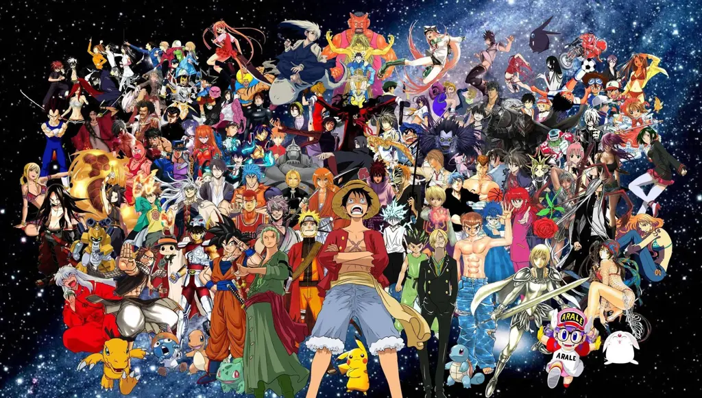 Gambar karakter anime populer