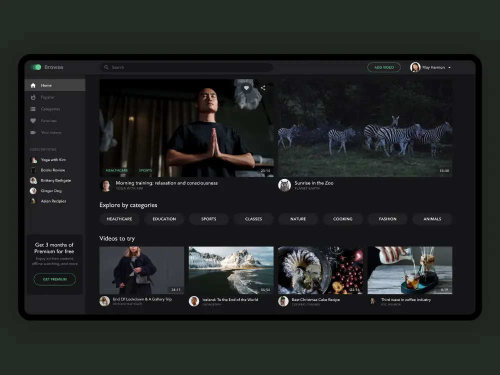 Platform Streaming Anime Gambar antarmuka platform streaming