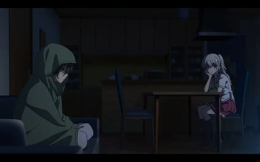 Adegan Emosional dan Musiknya Gambar adegan emosional di anime Charlotte