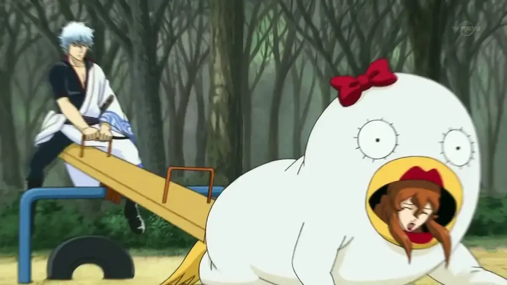 Gambar adegan lucu dan kocak dari anime Gintama