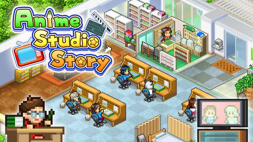 Suasana Studio Animasi Gambar suasana studio animasi anime