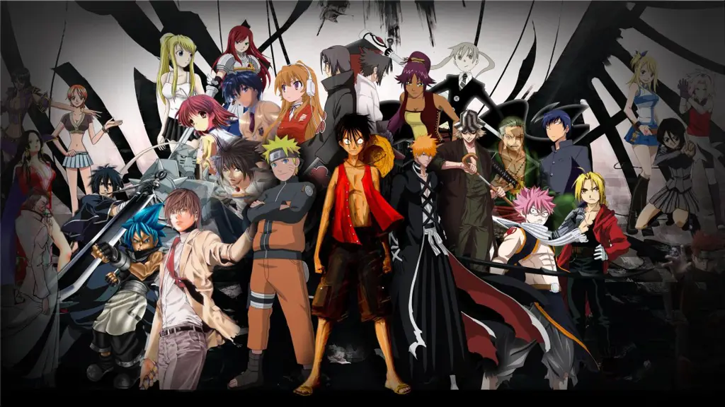 Menikmati Anime Secara Bersama Orang-orang menonton anime bersama-sama