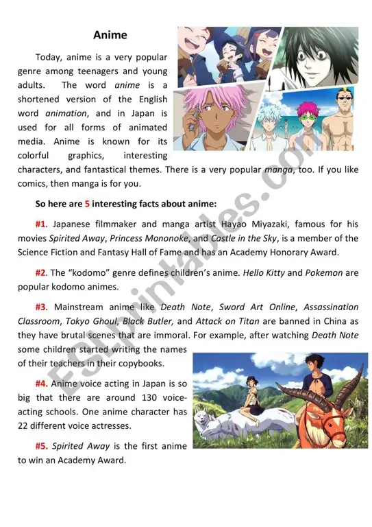 Rekomendasi anime untuk meningkatkan kemampuan bahasa Inggris Anime terbaik untuk belajar bahasa Inggris