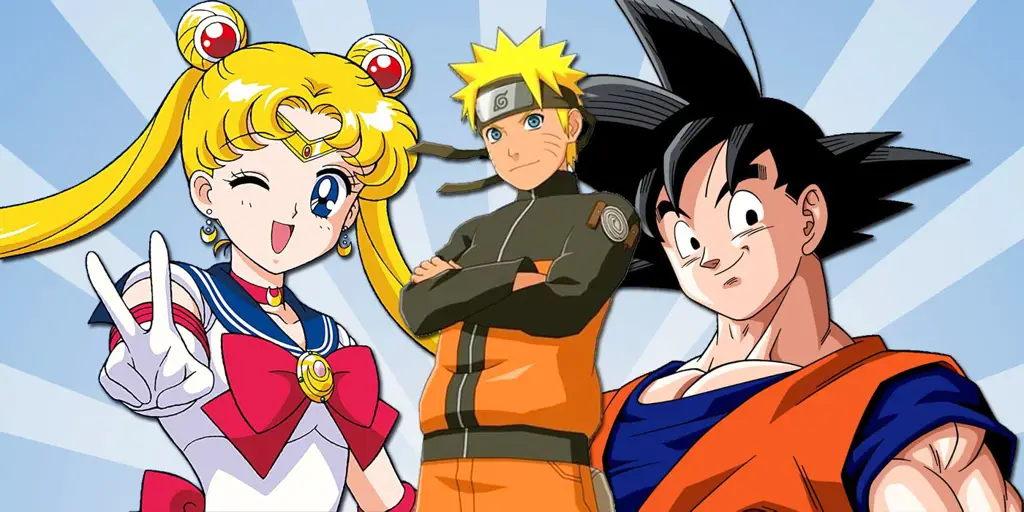 Beragam karakter anime dari berbagai seri Gambar berbagai karakter anime